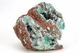 Fibrous Aurichalcite, Hemimorphite, & Calcite Association -Mexico #214992-1